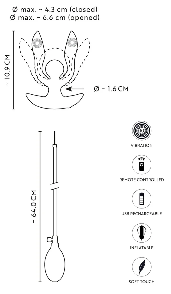 RC opblaasbare expander plug met vibratie