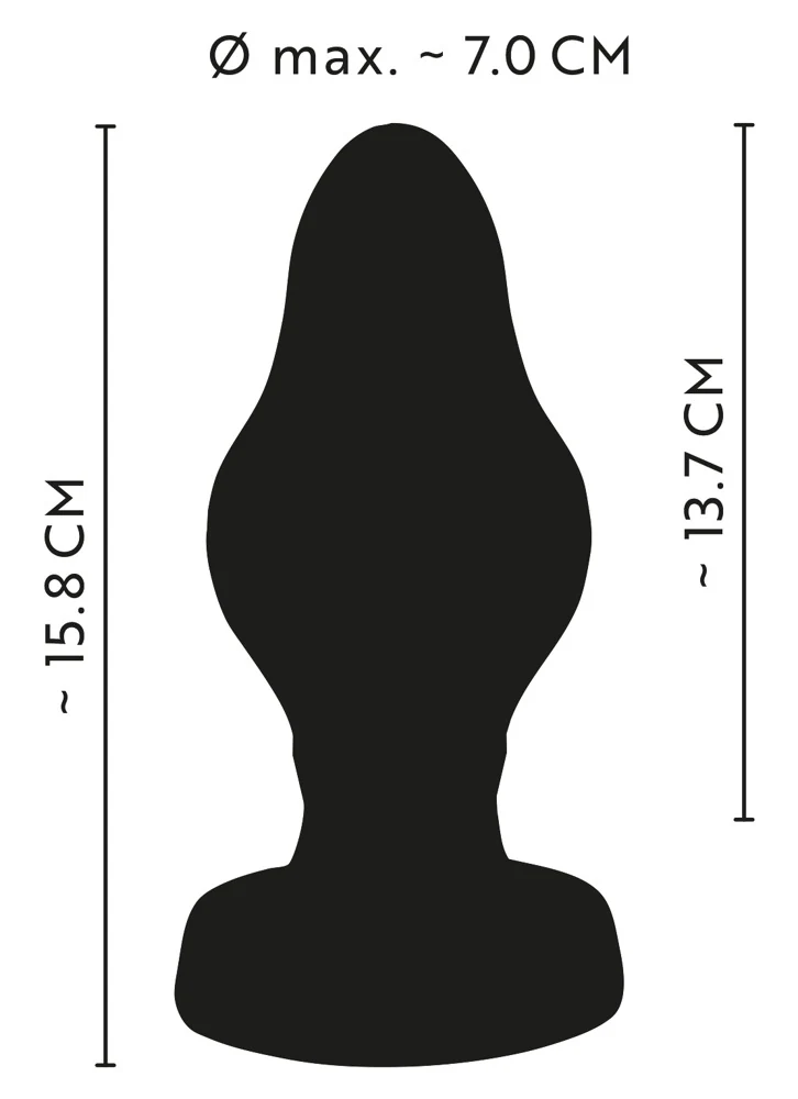 ANOS Super Soft Butt Plug 7 cm