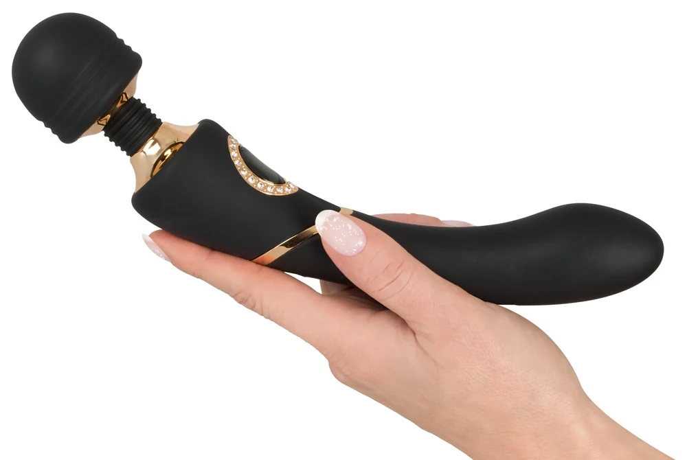 Elegante massagestaaf met vibraties en flexibele kop