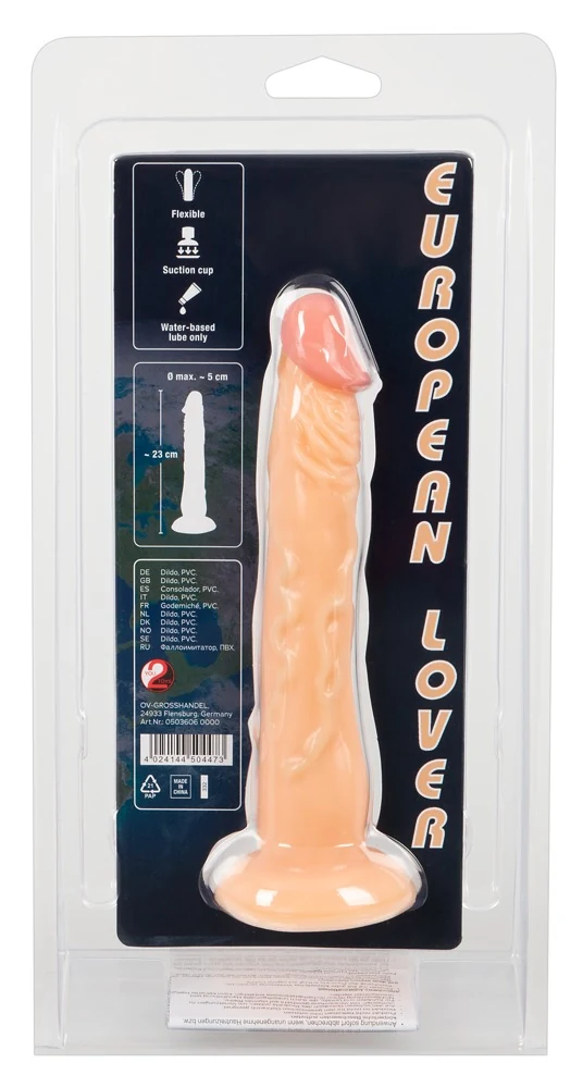 Realistische dildo met zuigvoet 18 cm