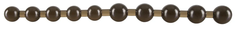 Flexibele anal pearls zwart 27,5 cm