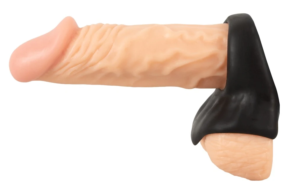 Erecto cock ring met ball stretcher