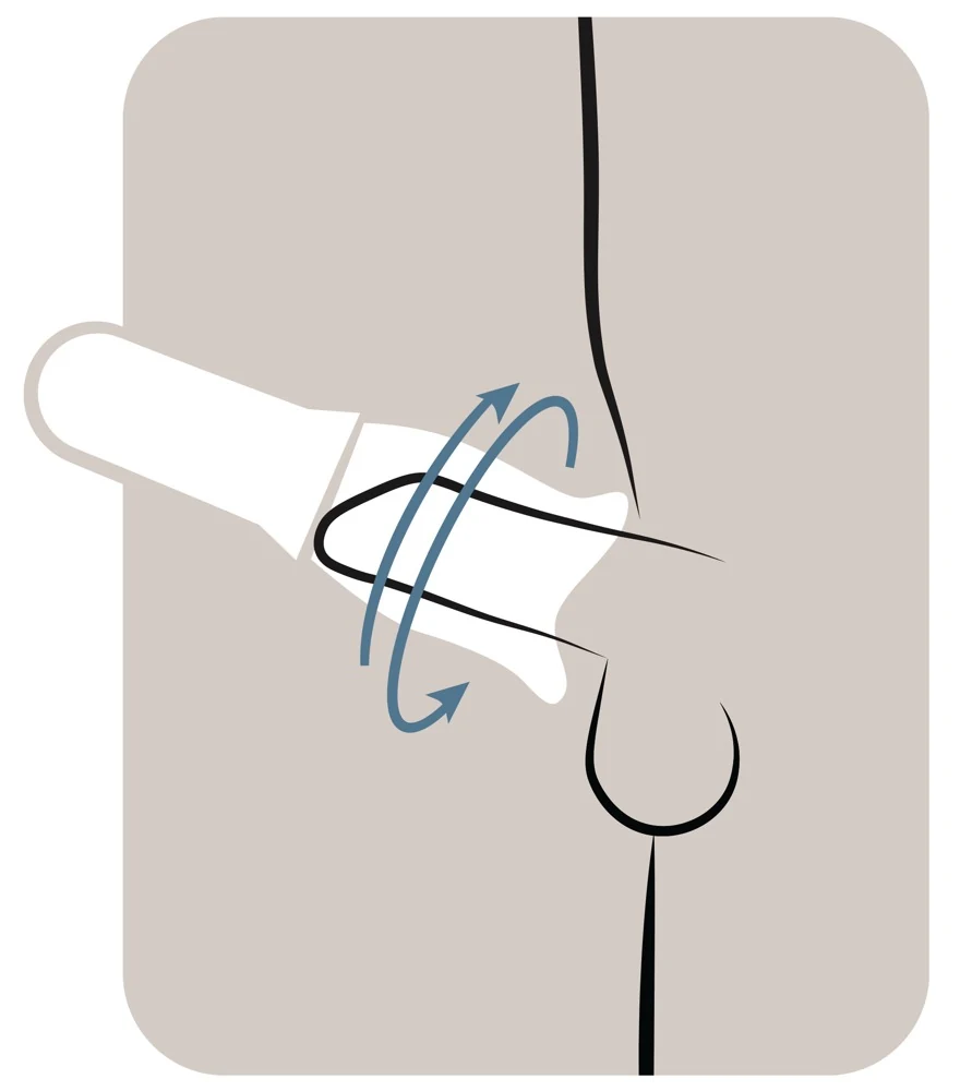Roterende masturbator met zachte sleeve