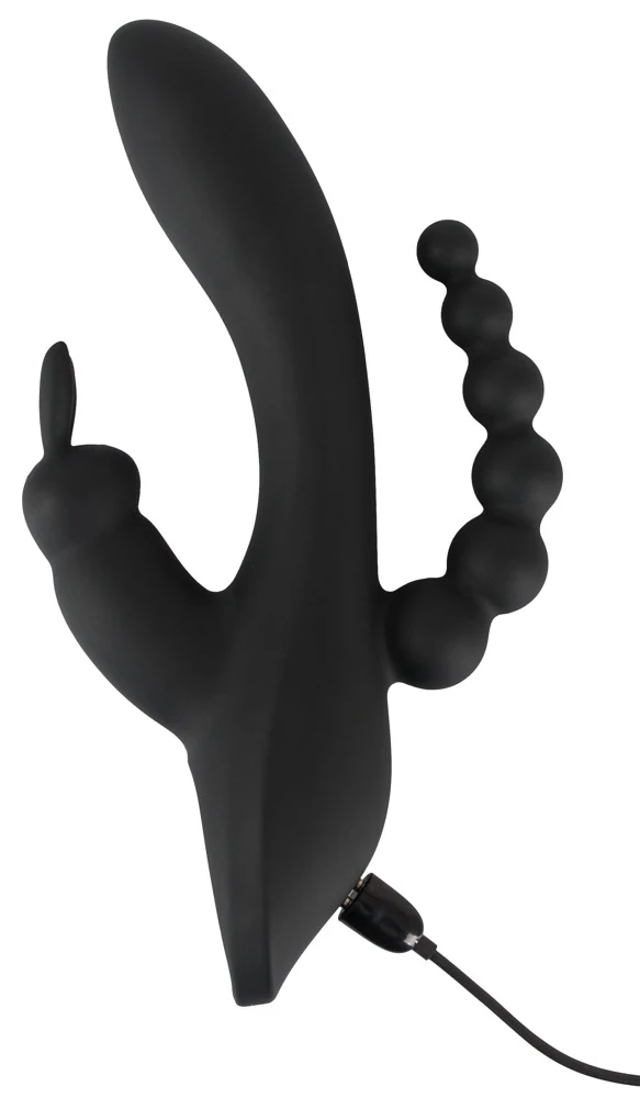 Rabbit vibrator met clitoris- en anusstimulator