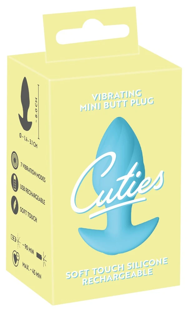 Vibrerende Mini Butt Plug Blauw