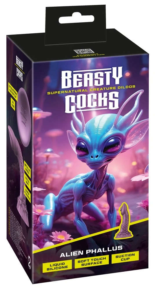 Alien Phallus dildo met zuigvoet