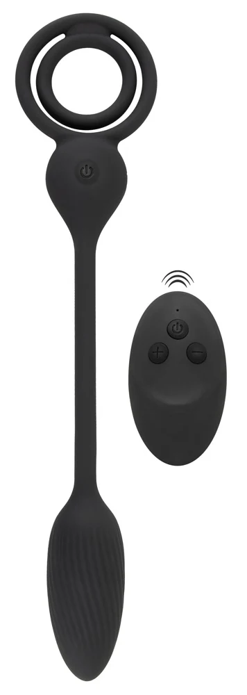 Rebel cockring met afstandsbediening en butt plug