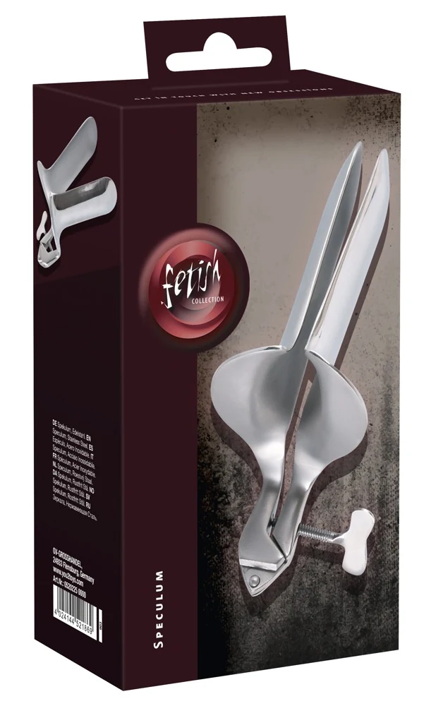 RVS speculum met stelschroef