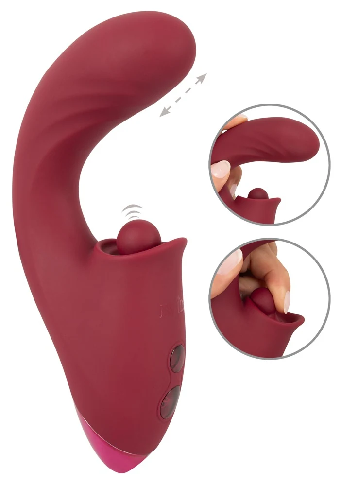 Javida 3-functie vibrator met stoot- en tikfunctie