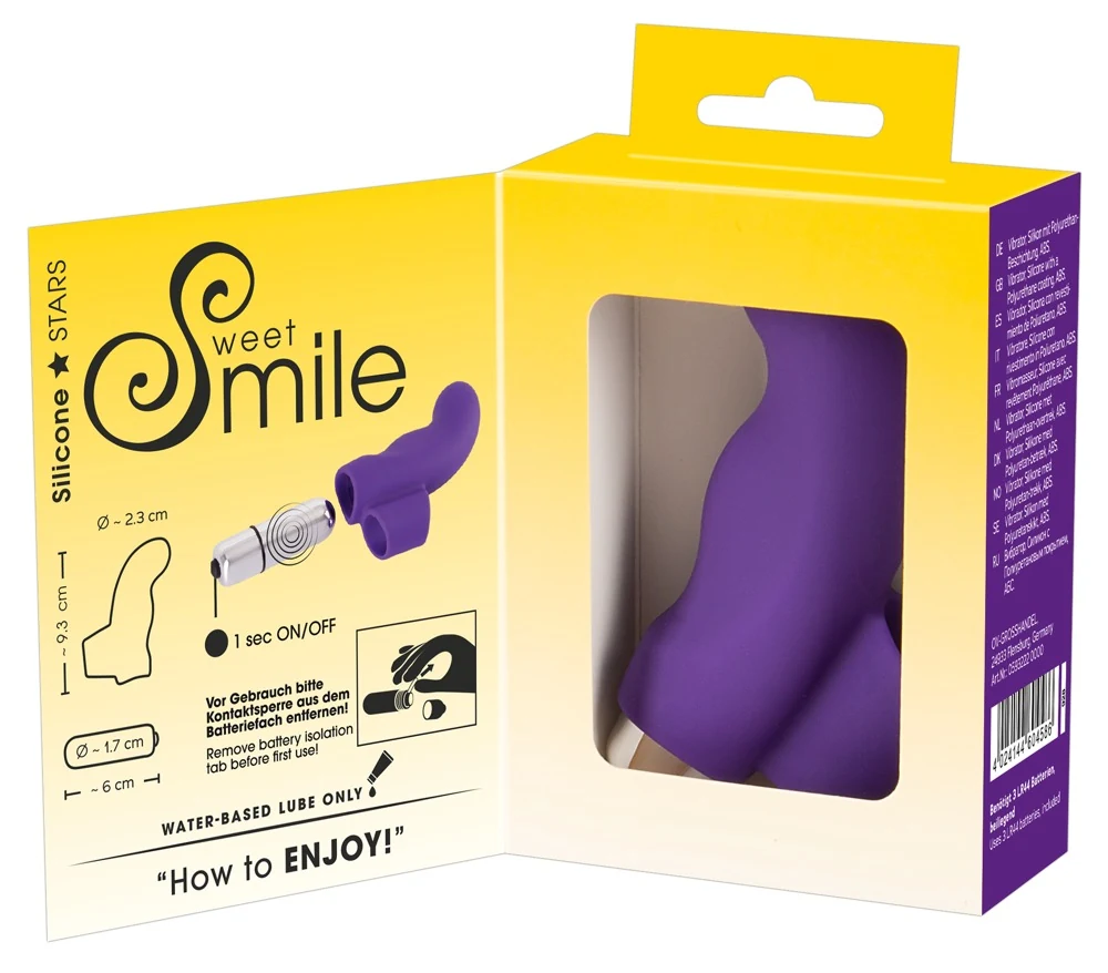 Sweet Smile vingervibrator paars