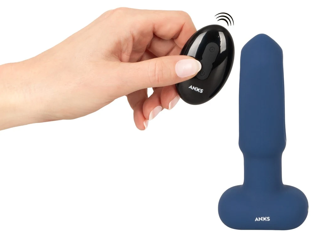 ANOS RC Flicking Tongue Butt Plug met Vibratie