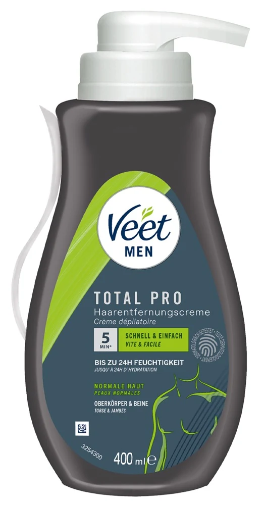 Veet Men TOTAL PRO ontharingscrème 400 ml
