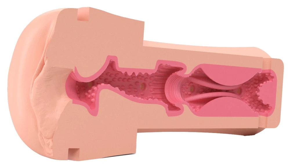 Masturbator met e-stim aansluiting