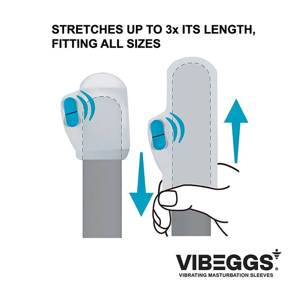 Vibeggs vibrerende masturbatie sleeve