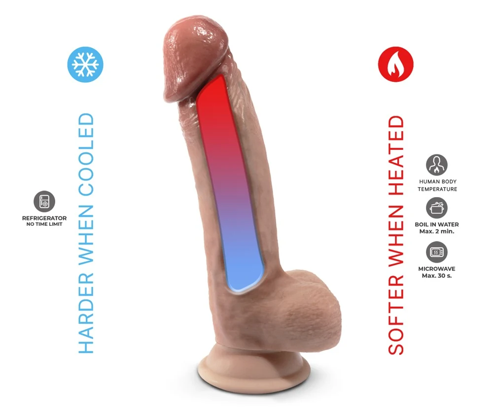 SilexD Premium Real Skin Natuurlijke Dildo 20,5 cm