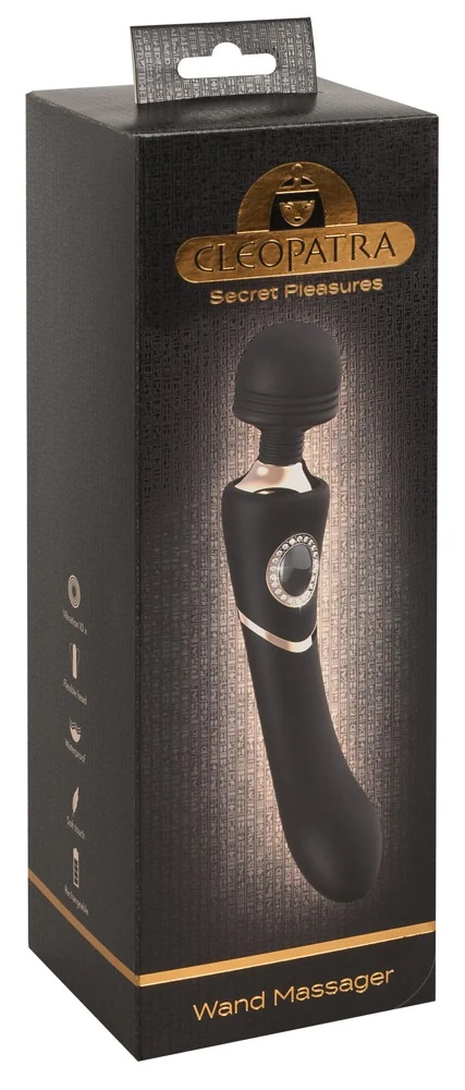 Elegante massagestaaf met vibraties en flexibele kop