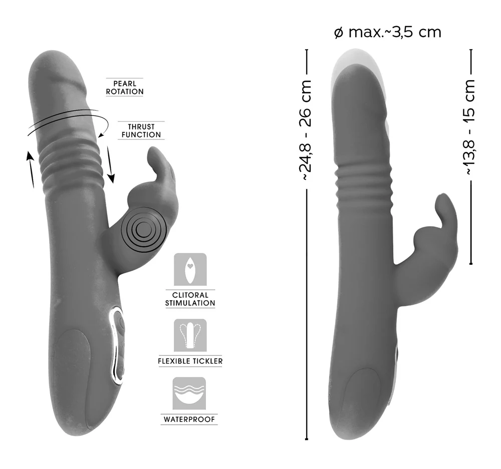 Sweet Smile RC C & G-spot vibrator met afstandsbediening
