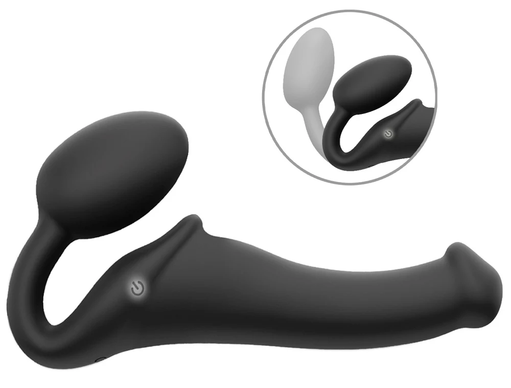 Vibrating Bendable Strap-On met 3 motoren