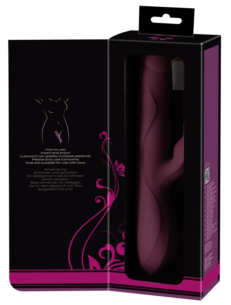 Javida rabbit vibrator met stoten en massagekralen