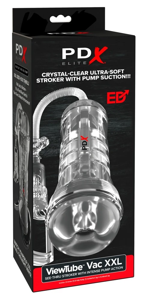 PDX Elite ViewTube Vac XXL See-Thru Stroker