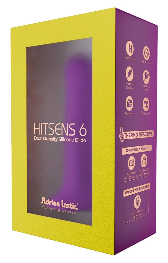 Adrien Lastic Hitsens 6 siliconen dildo met zuignap