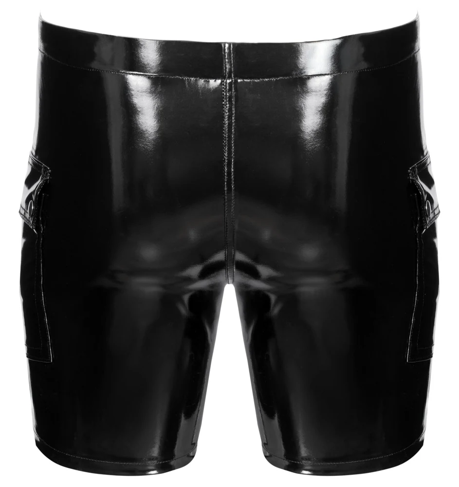 Black Level vinyl short met ritssluiting