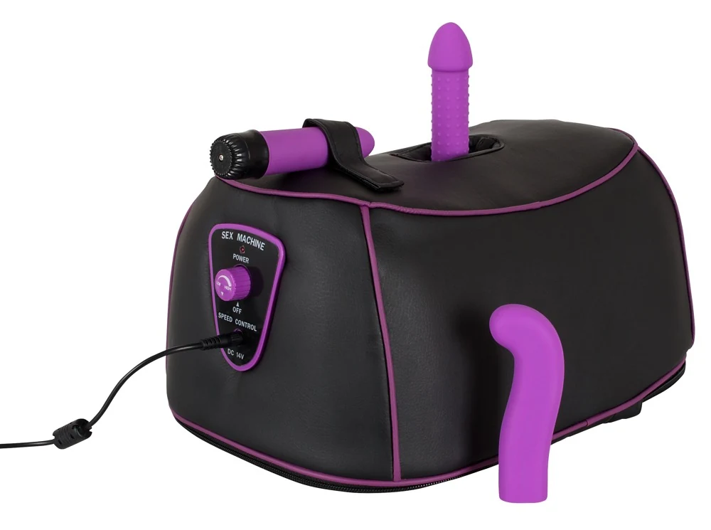 Zwarte seksmachine met G- en P-zone stimulatie