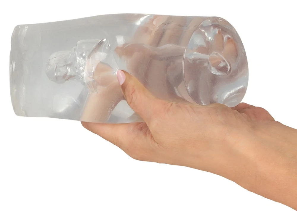 STROKER transparante masturbator met 3D tunnel