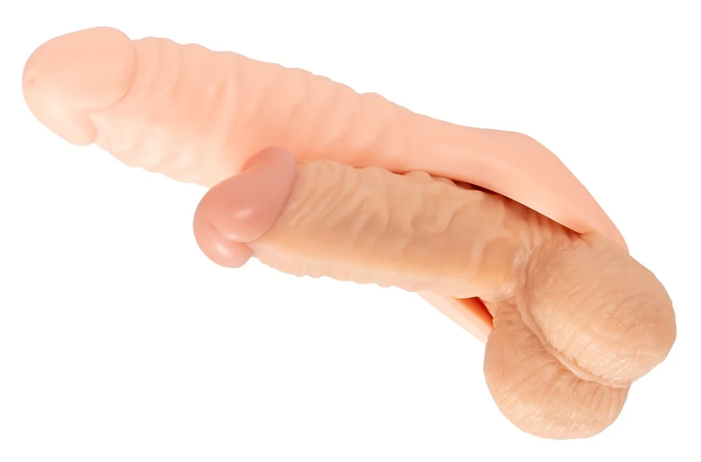 Double Fucker penisring met dildo