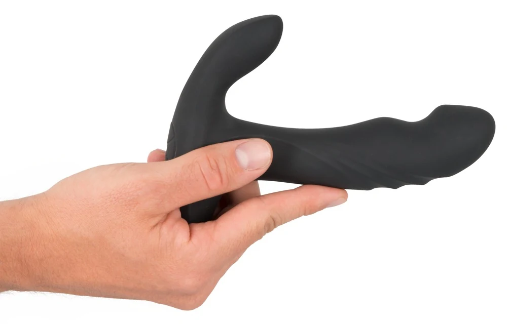 Rebel prostaatplug met vibratie, tik- en rotatiefunctie