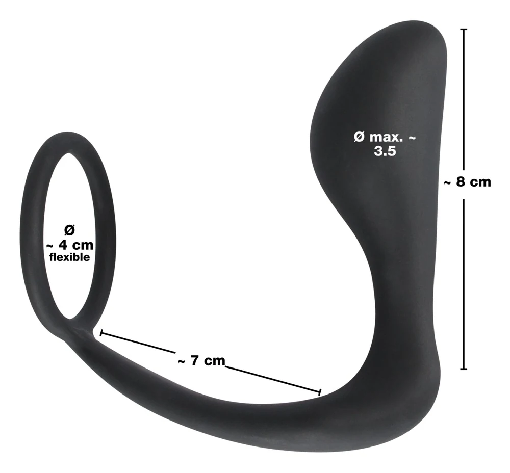 Penisring met anaalplug en perineumstimulatie