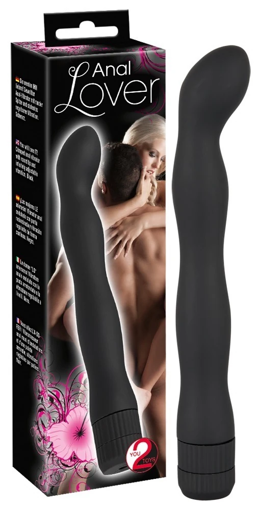 Gegolfde anaalvibrator met regelbare vibratie