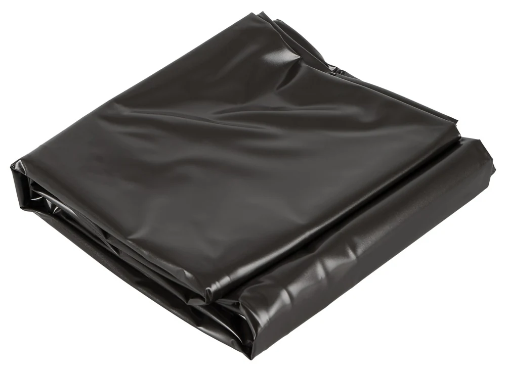 Zwarte vinyl speelmat 200 x 230 cm