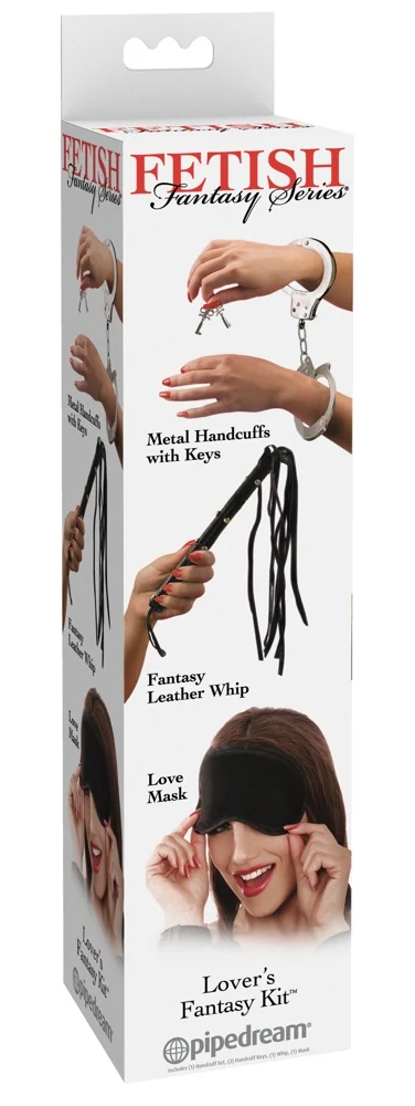 Bondage set met handboeien, blinddoek en flogger