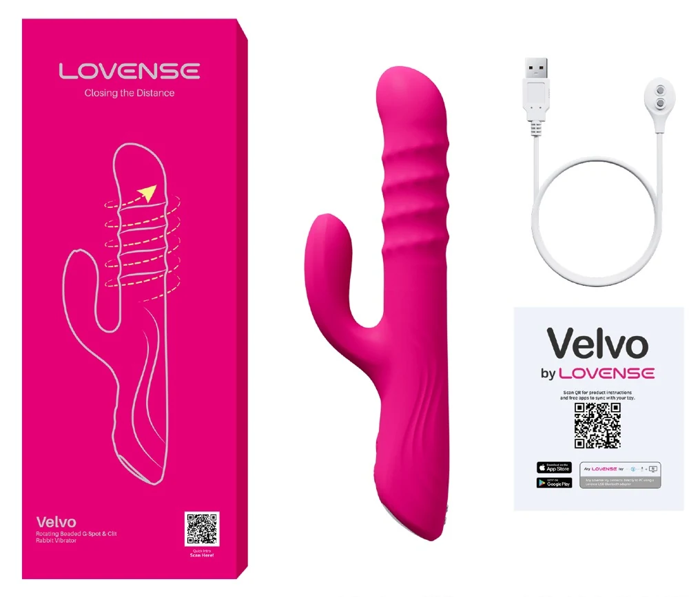 Lovense Velvo rabbit vibrator met app