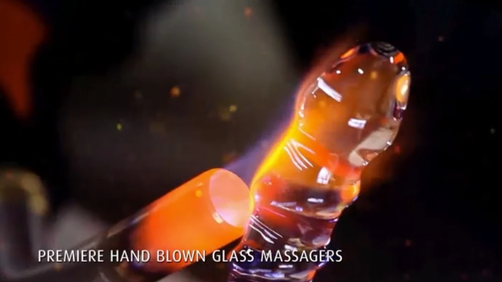 Handgemaakte glazen plug
