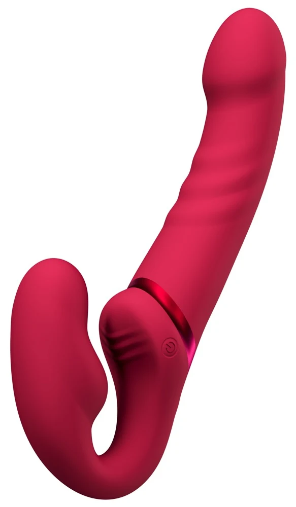 Lovense Lapis app controlled strapless strap-on