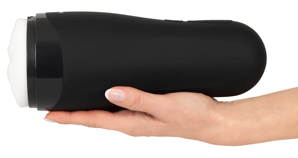Rebel verwarmende masturbator met vibratie en zuigfunctie
