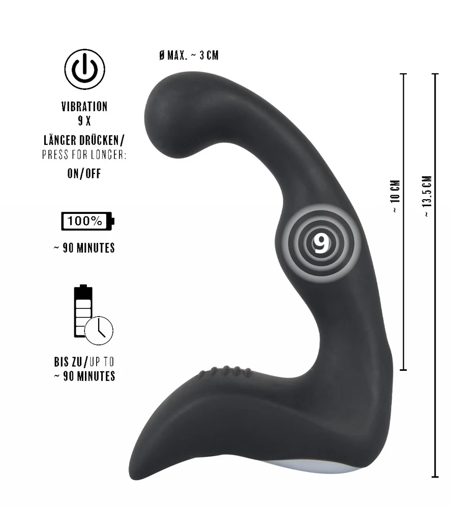 Flexibele prostaatvibrator oplaadbaar