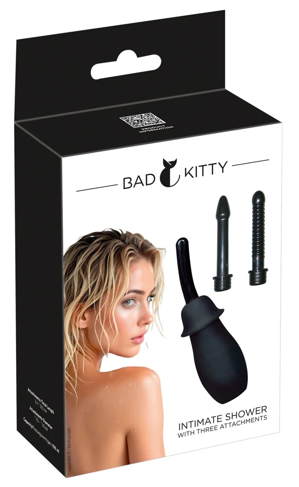 Bad Kitty intieme douche met 3 opzetstukken
