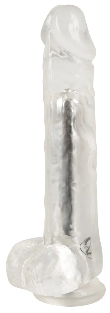Transparante vibrator met zuignap en 10 vibratiestanden