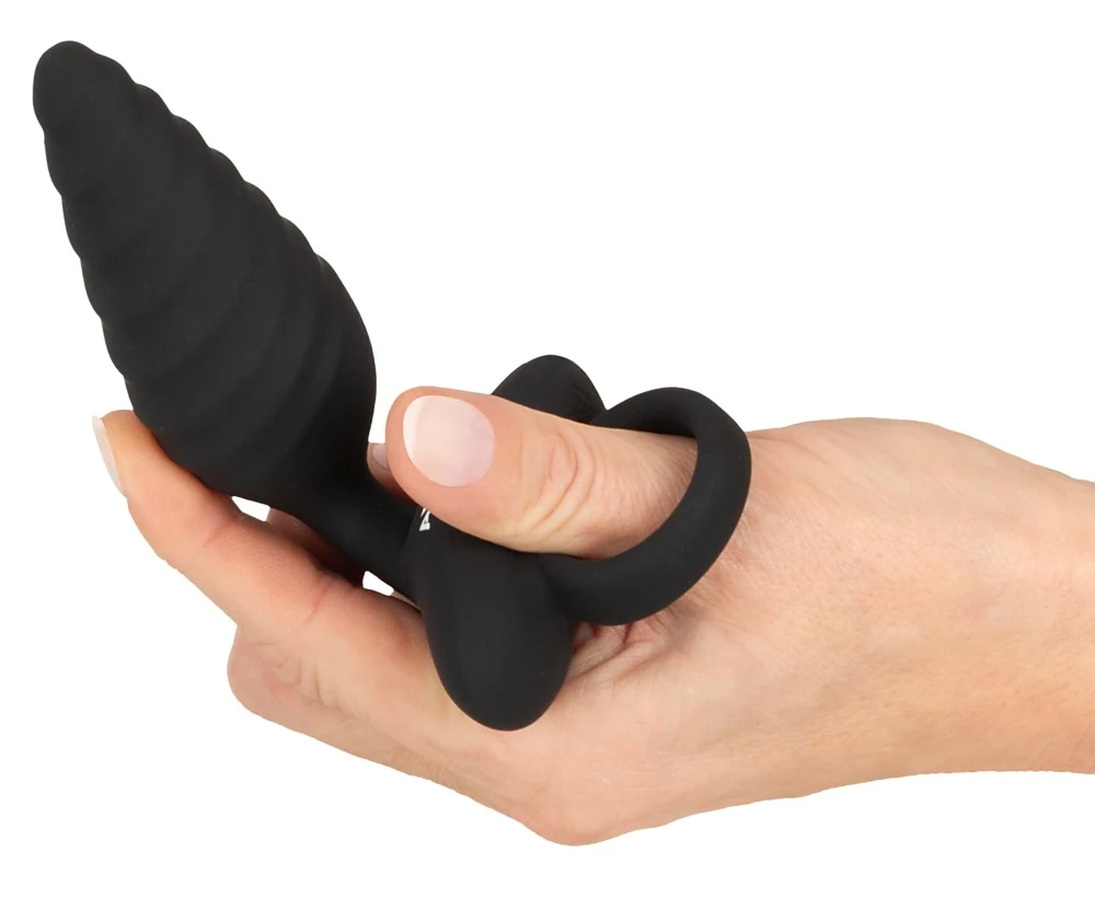 ANOS Flexible Butt Plug Twisted Design met Vibraties