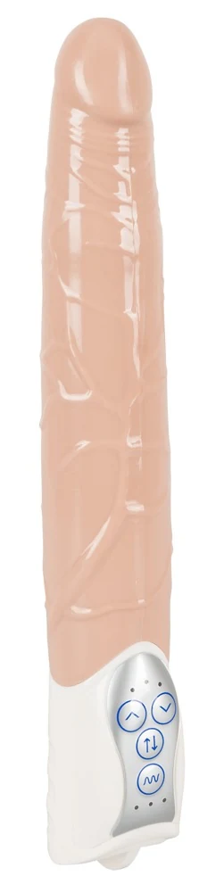 Realistische vibrator met duwfunctie