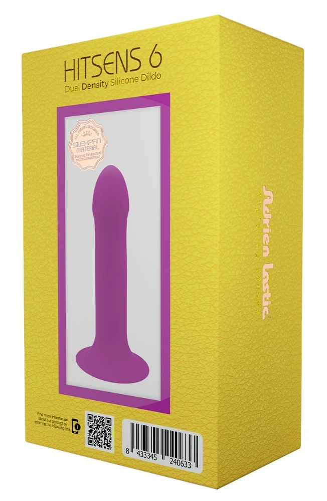 Adrien Lastic Hitsens 6 siliconen dildo met zuignap