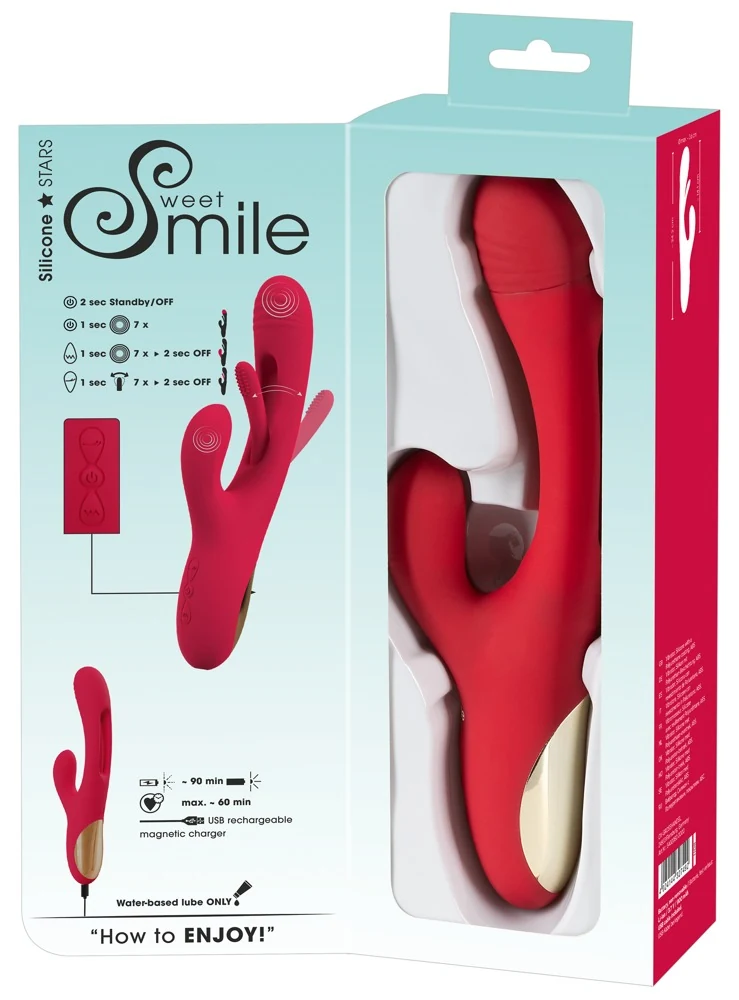 Rabbit vibrator met trillende tongfunctie
