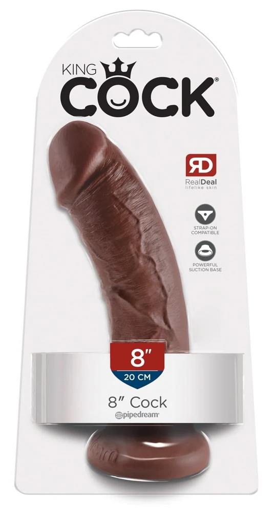 Realistische dildo met zuigvoet 21,5 cm