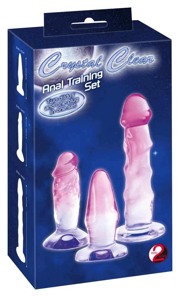 Crystal Clear anale trainingsset 3-delig