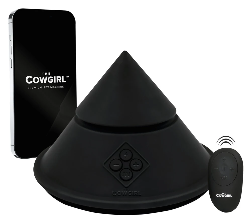Cowgirl Cone seksmachine met app en opzetstukken