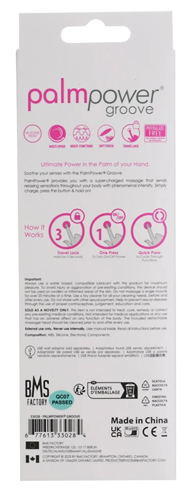 PalmPower massagestaaf oplaadbaar 15,4 cm