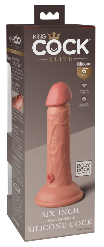 King Cock Elite 6 inch dual density siliconen dildo